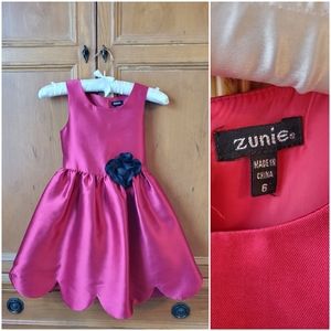 Girls Red Holiday Dress
